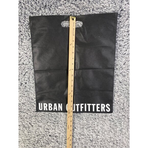 URBAN OUTFITTERS Bundle 2 Reusable Shopping Tote Bags Black White Text Handles - Picture 3 of 5